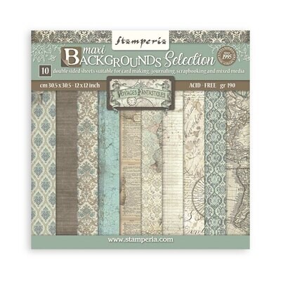 Voyages Fantastiques Backgrounds 12x12 - Stamperia