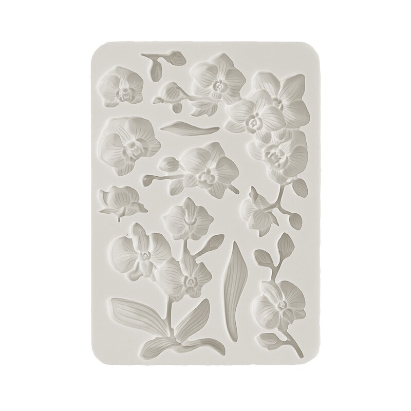 Orchids and Cats A5 Silicone Mold - Stamperia