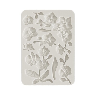 Orchids and Cats A5 Silicone Mold - Stamperia