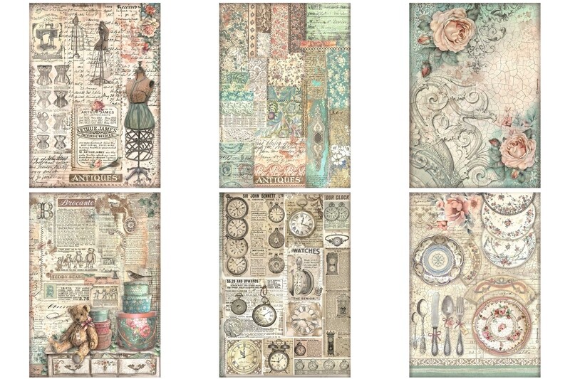 Brocante Antiques A4 - Stamperia