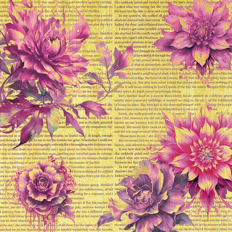 Morning in Provence 6x6 Deluxe Gold Paper - Ciao Bella