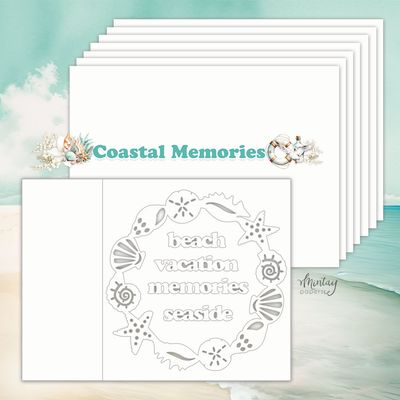 Coastal Memories 6x8 Chipboard Album - Mintay Papers