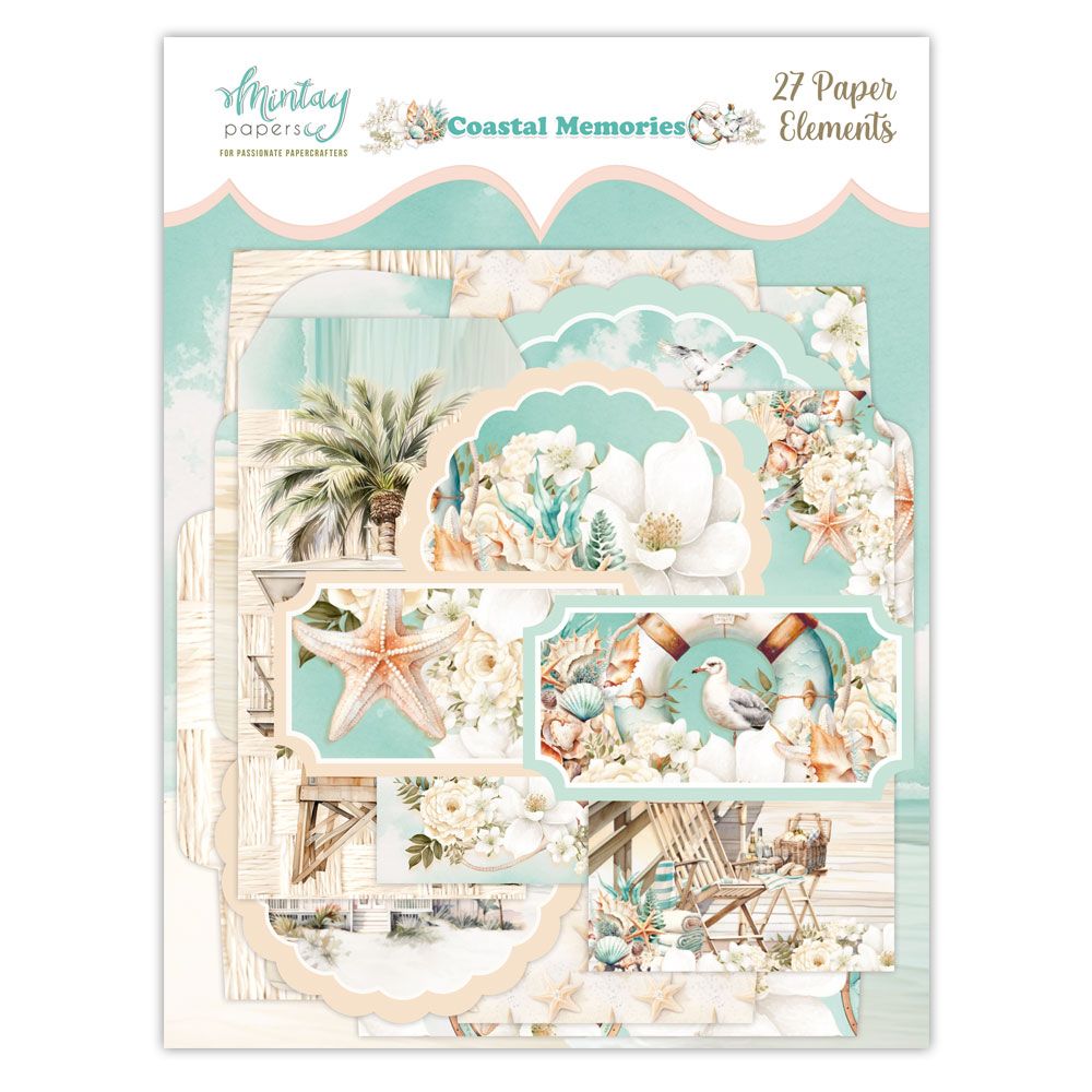 Coastal Memories Paper Elements - Mintay Papers