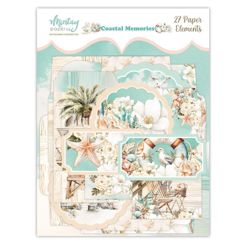Coastal Memories Paper Elements - Mintay Papers