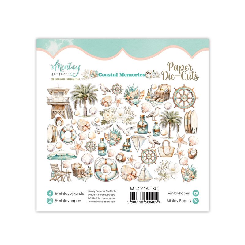 Coastal Memories Die Cuts - Mintay Papers