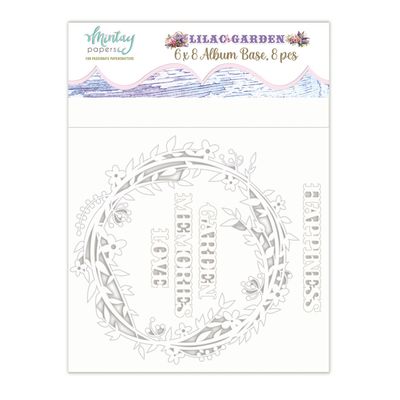 Lilac Garden 6x8 Chipboard Album - Mintay Papers