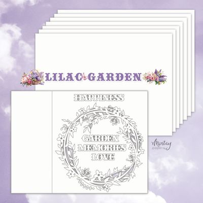 Lilac Garden 6x8 Chipboard Album - Mintay Papers