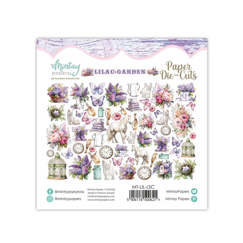 Lilac Garden Die Cuts - Mintay Papers