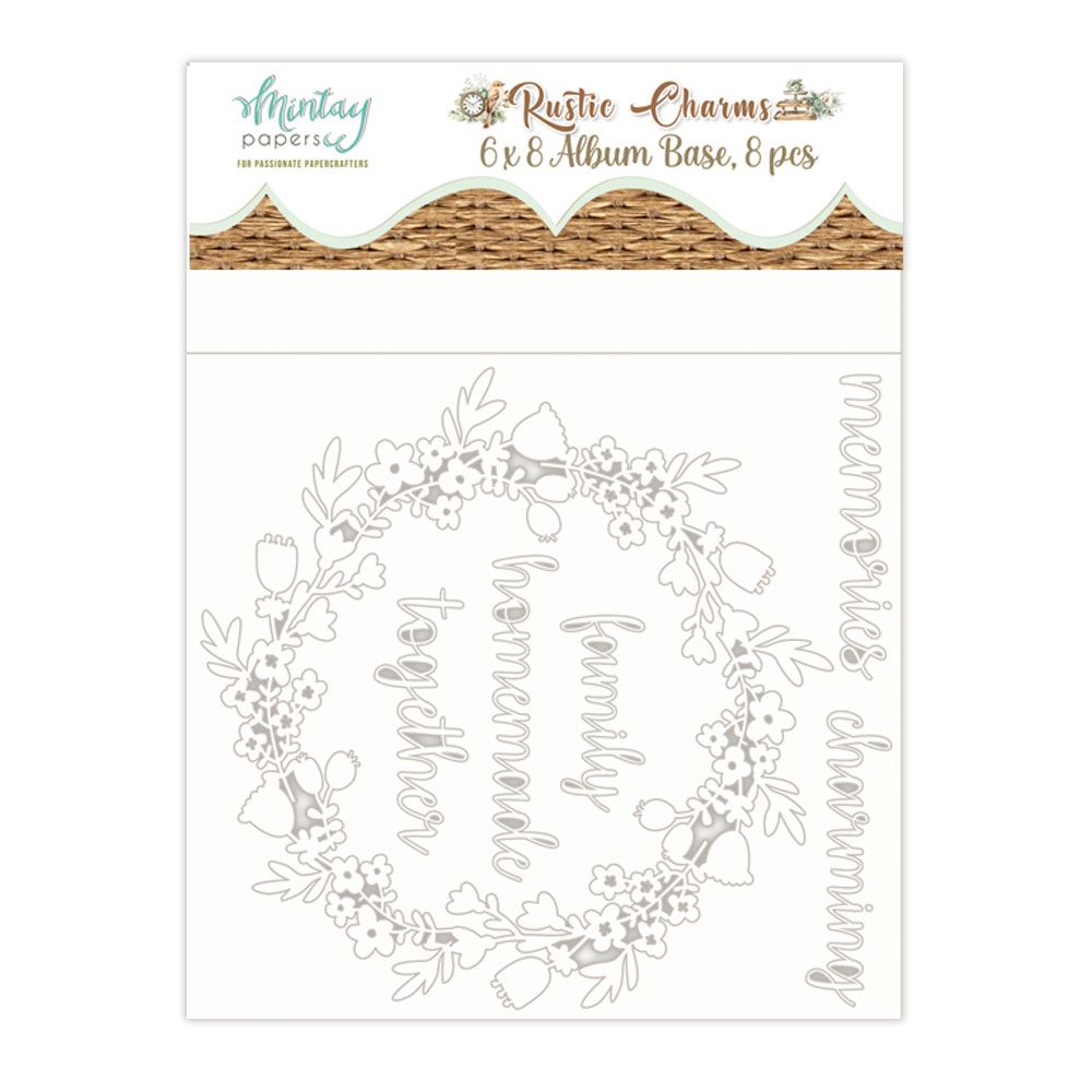 Rustic Charms 6x8 Chipboard Album - Mintay Papers