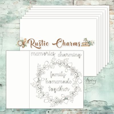 Rustic Charms 6x8 Chipboard Album - Mintay Papers