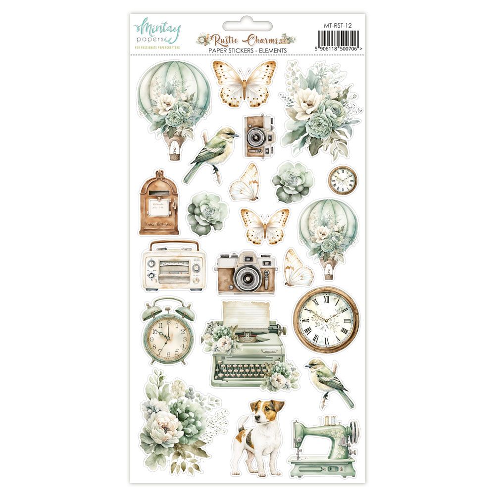 Rustic Charms Elements Stickers - Mintay Papers