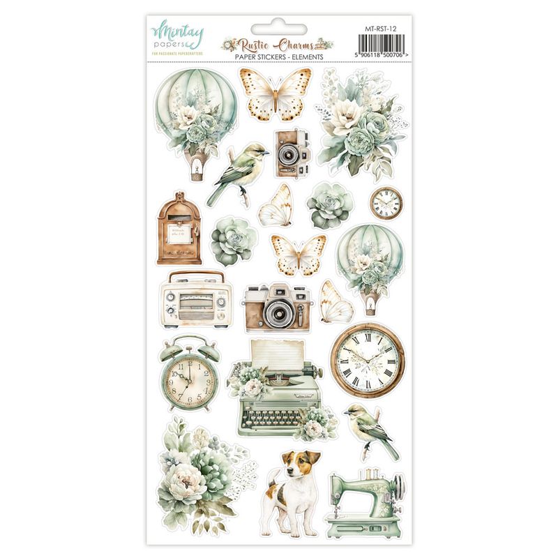 Rustic Charms Elements Stickers - Mintay Papers