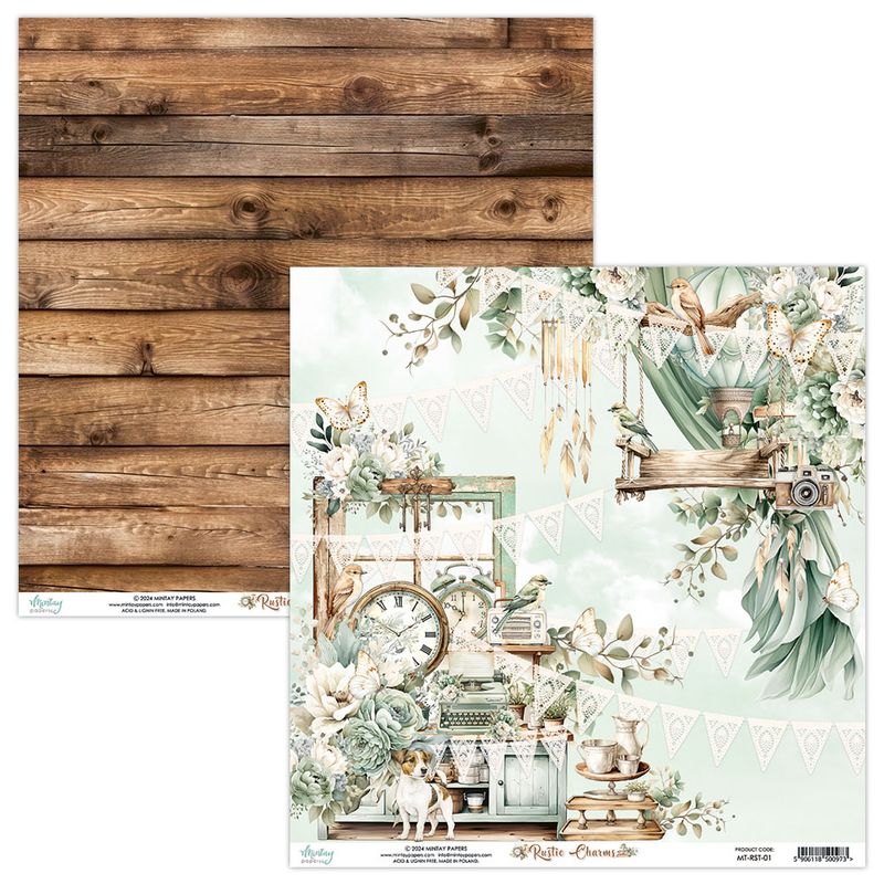 Rustic Charms 12x12 - Mintay Papers