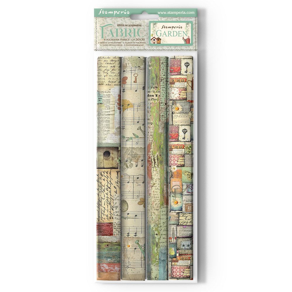 Garden - Stamperia Fabric Sheets
