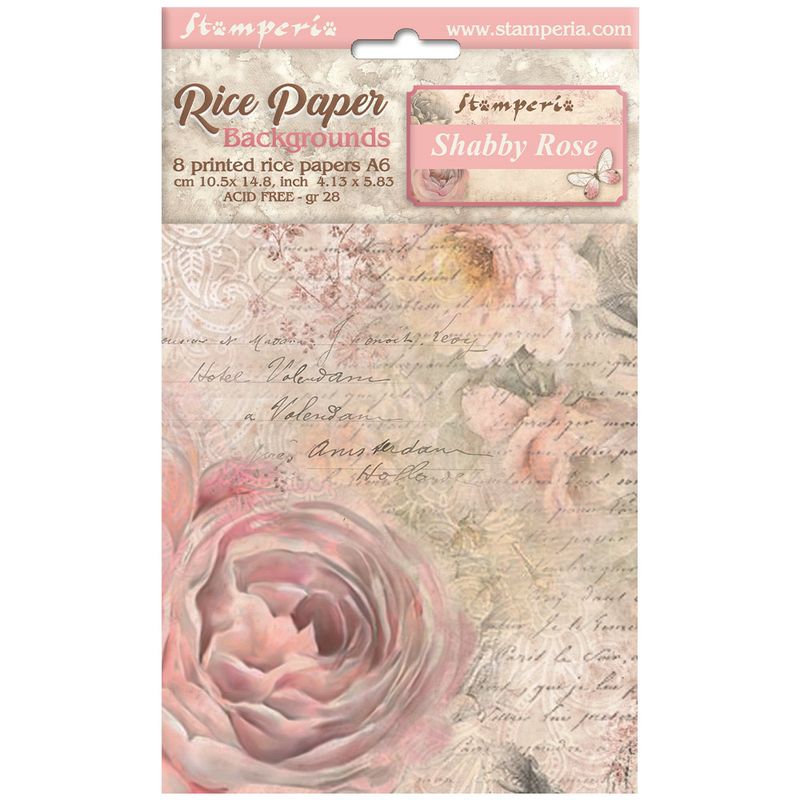 Shabby Rose Selection 8pk A6 - Stamperia Cristina Radovan