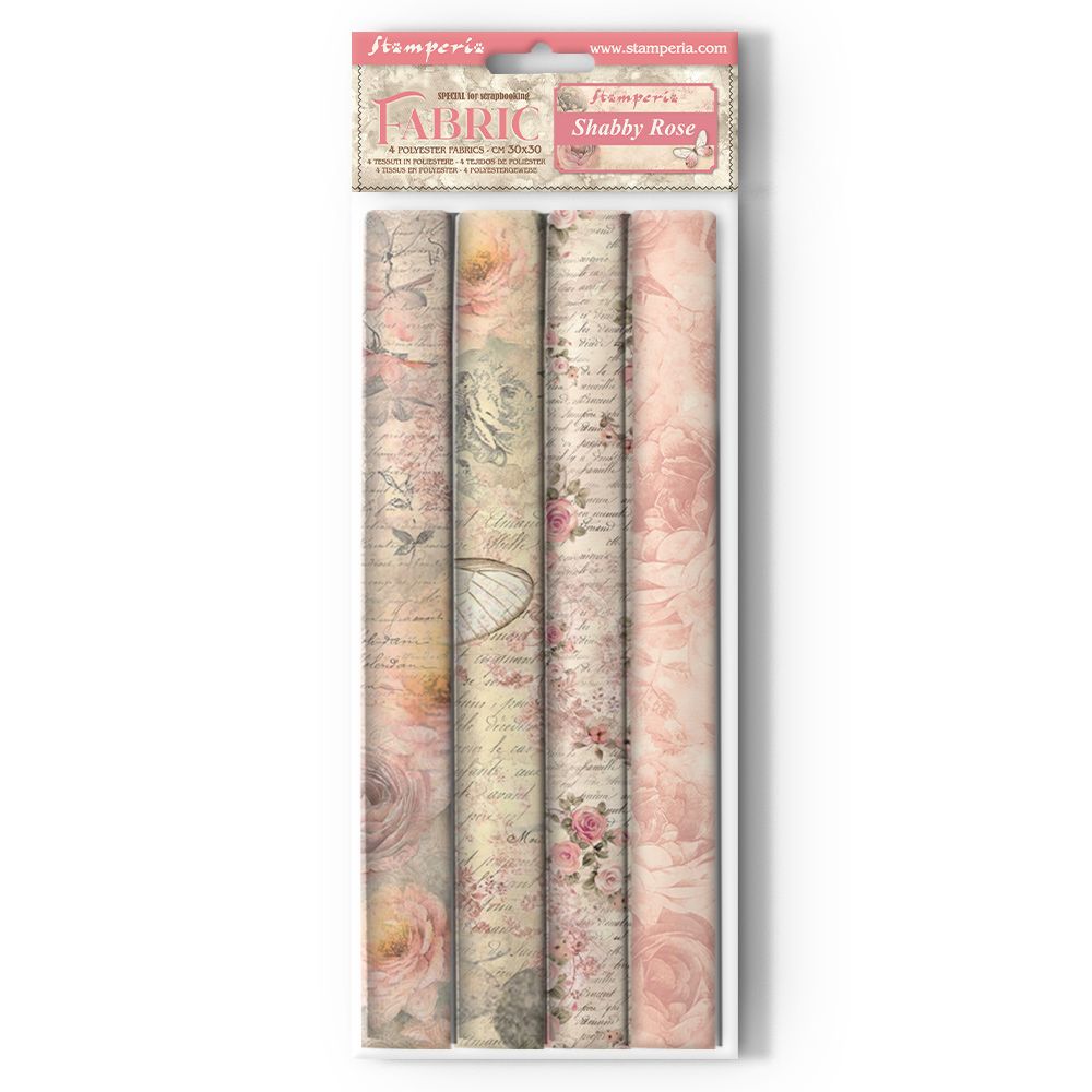 Shabby Rose - Stamperia Fabric Sheets