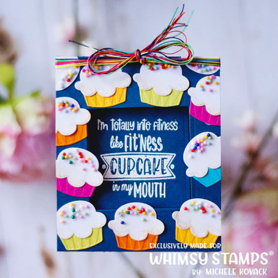 Random Funny Food Sentiments Clear Stamp - Whimsy Stamps