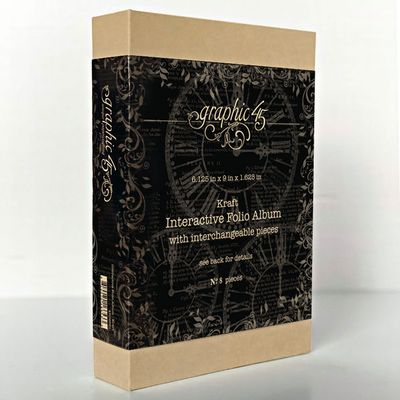 Interactive Folio Album - Kraft - Graphic 45 Staples