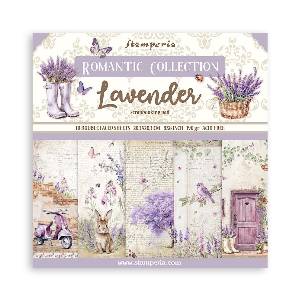 Lavender 8x8 - Stamperia Romantic Collection
