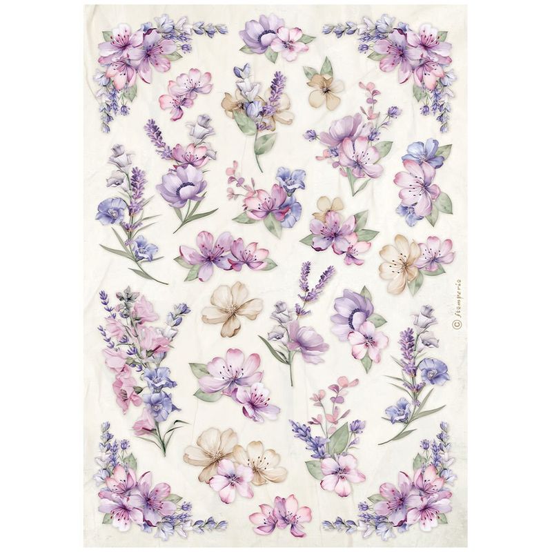Romantic Lavender A4 - Stamperia