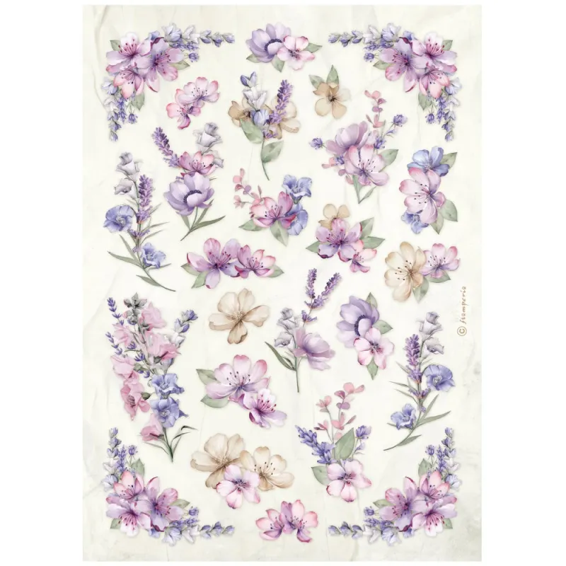 Romantic Lavender 6pk A4 - Stamperia