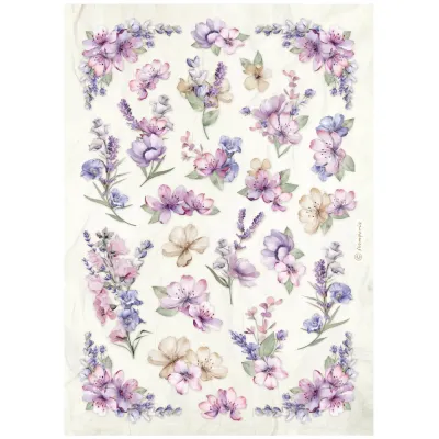 Romantic Lavender 6pk A4 - Stamperia