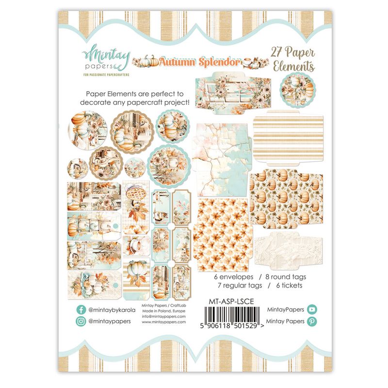Autumn Splendor Paper Elements - Mintay Papers