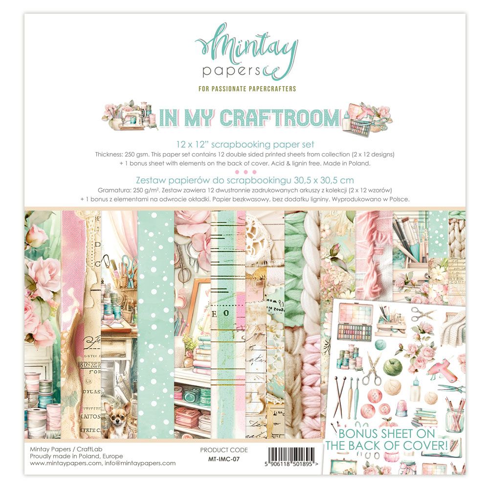 In My Craftroom 12x12 - Mintay Papers