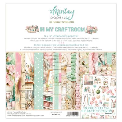 In My Craftroom 12x12 - Mintay Papers