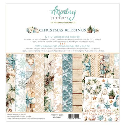Christmas Blessings 12x12 - Mintay Papers
