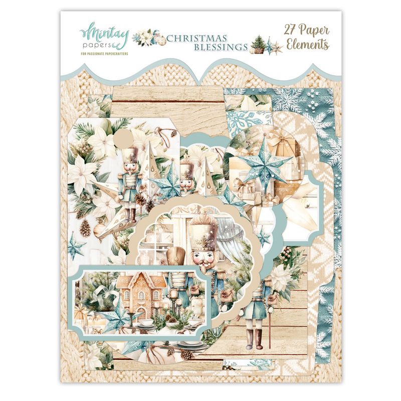 Christmas Blessings Paper Elements - Mintay Papers