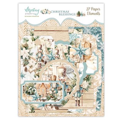 Christmas Blessings Paper Elements - Mintay Papers