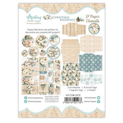 Christmas Blessings Paper Elements - Mintay Papers