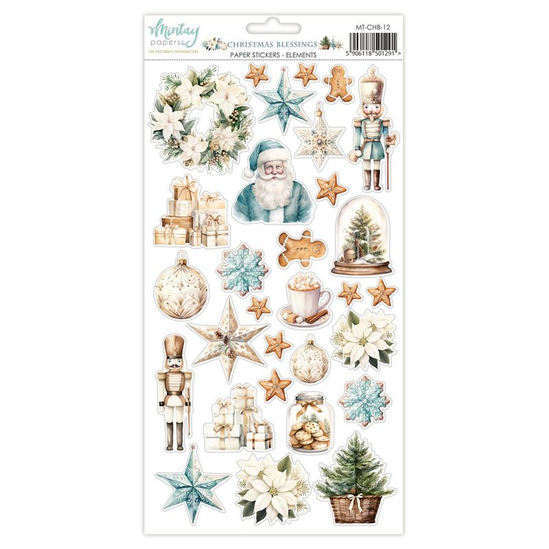 Christmas Blessings Elements Stickers - Mintay Papers