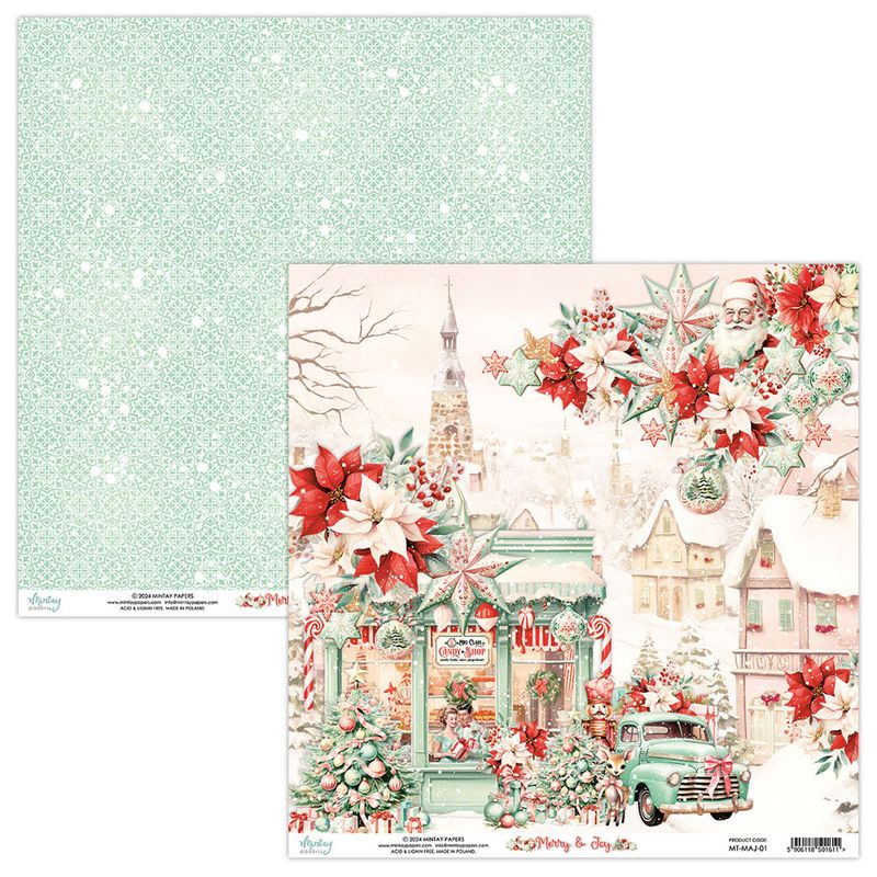 Merry &amp; Joy 12x12 - Mintay Papers