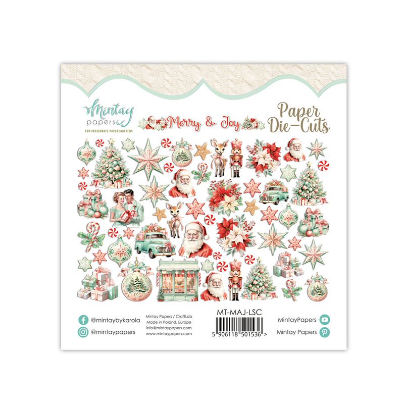 Merry &amp; Joy Die Cuts - Mintay Papers