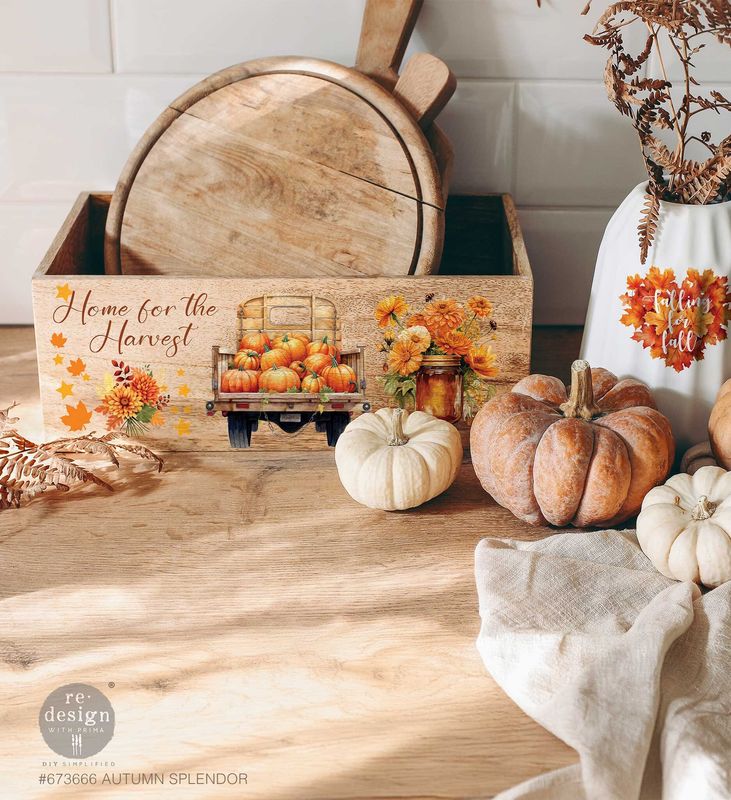 Prima Autumn Splendor Transfer Sheets - Re-Design With Prima