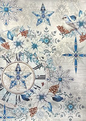 Elegance of Blue A4 Deluxe Silver Sheets - Ciao Bella
