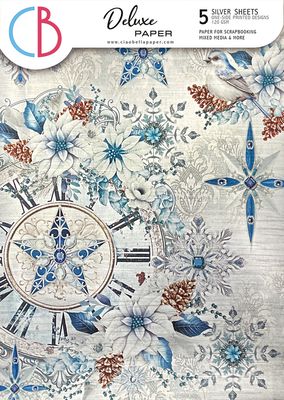Elegance of Blue A4 Deluxe Silver Sheets - Ciao Bella