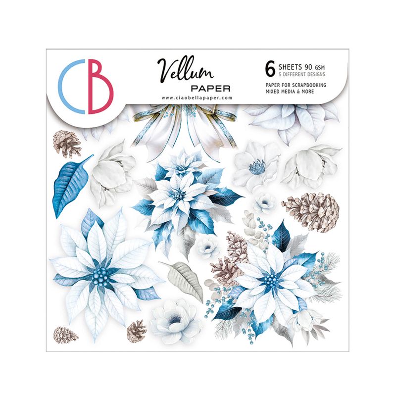 Elegance of Blue 6x6 Vellum - Ciao Bella
