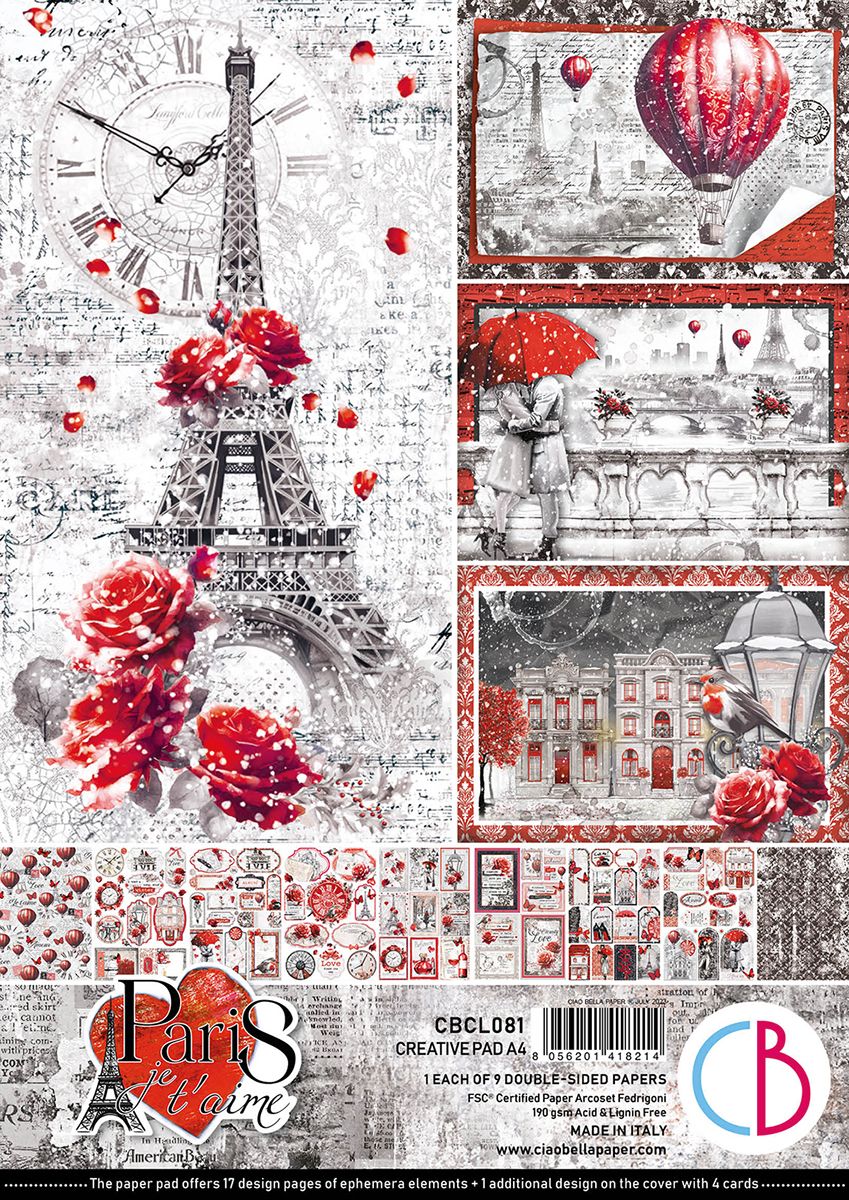 Paris Je t'aime A4 - Ciao Bella