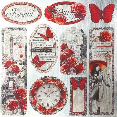Paris Je t'aime 6x6 Deluxe Gold Paper - Ciao Bella