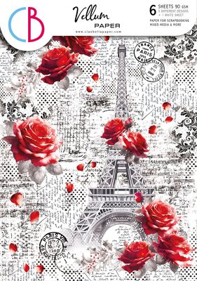 Paris Je t&#39;aime Vellum A4 - Ciao Bella