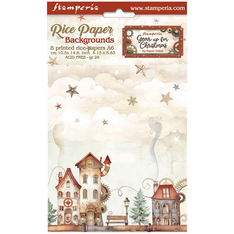 Gear up for Christmas Selection 8pk A6 - Stamperia