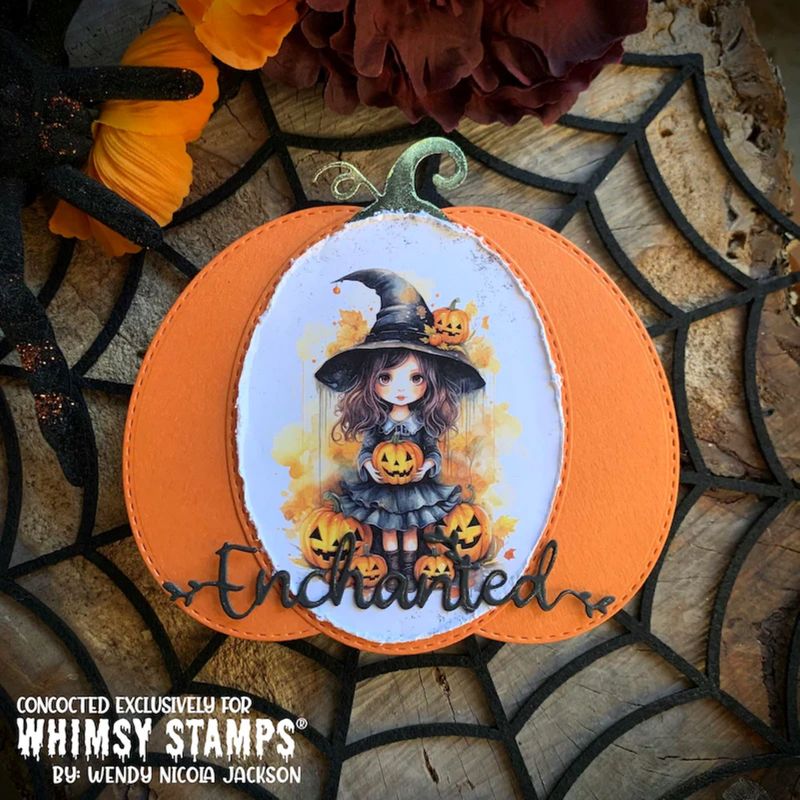 Quick Card Fronts - Lil Witches - Whimsy Stamps
