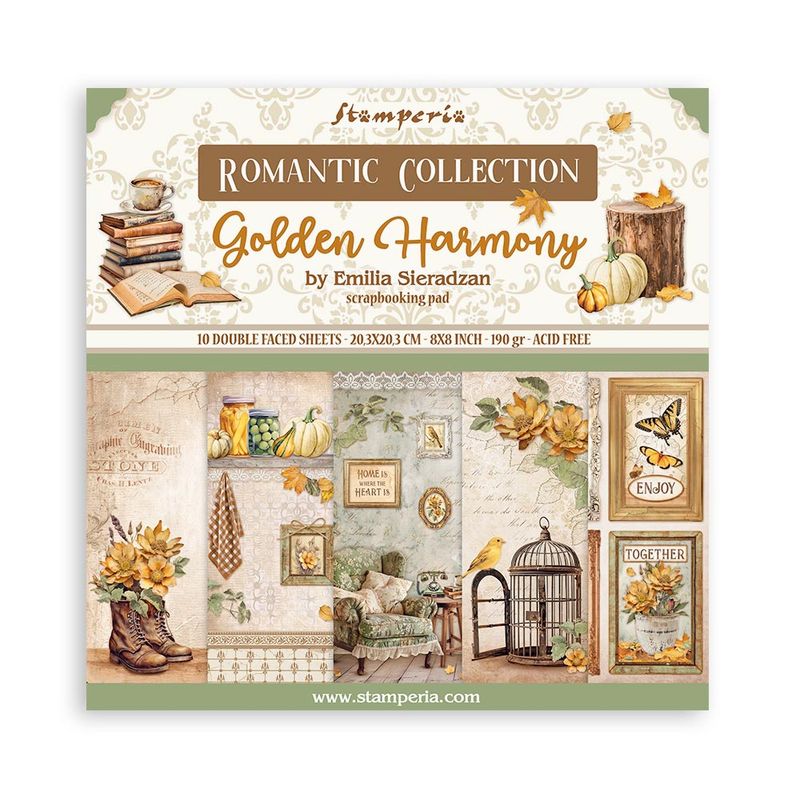 Golden Harmony 8x8 - Stamperia
