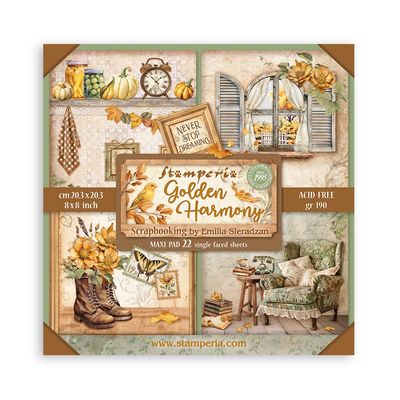 Golden Harmony XL 8x8 - Stamperia