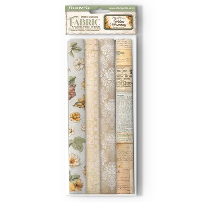 Golden Harmony - Stamperia Fabric Sheets