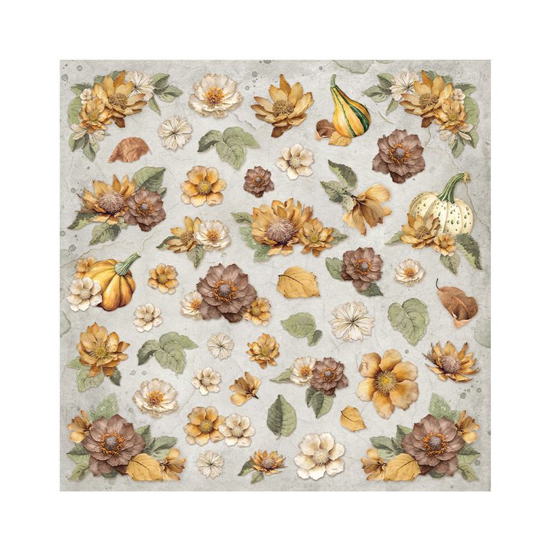 Golden Harmony - Stamperia Fabric Sheets