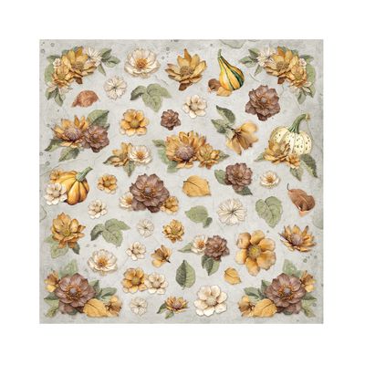 Golden Harmony - Stamperia Fabric Sheets